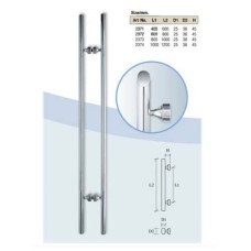 HD173 มือจับประตูกระจก VVP