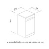 495.06.501 เครื่องล้างจานแบบตั้งพื้น Hafele เฮเฟเล่ 