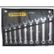 87-034-1 ประแจแหวนข้าง-ปากตายข้าง 9ตัว/ชุด Stanley