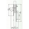 Grip Handle Entrance Door Lock ชุดมือจับโยกแบบชุดประกบ  H8904  COLT