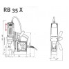  RB 35 X   ALFRA  สว่านแท่นแม่เหล็ก