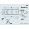 DA-RF-112  รางน้ำทิ้งสเตนเลส ขนาด 12 นิ้ว   ตราเพชร