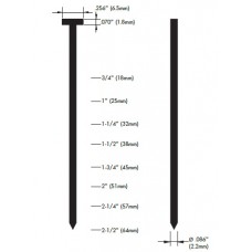 10459 ตะปูคอนกรีต หัวใหญ่ 2.2x64มม. รุ่น ST-64 ยี่ห้อ HYBRID