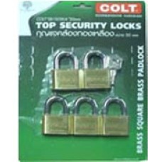 SB1505KA  กุญแจคล้องทองเหลือง COLT คีย์อะไลค์ (มาสเตอร์คีย์ 5 ตัวชุด)  50 mm