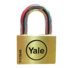 BD45  กุญแจคล้องทองเหลือง คอสั้น ระบบดิสก์ Yaleเยล 45 มม.  