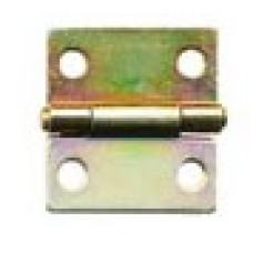 B100-YE-12 บานพับ 1"ชุบรุ้ง หนา 1.2 มม.