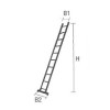 LD-SA0120    บันไดอลูมิเนียม-บันไดปรับพาด1ตอน 20 ฟุต ซันกิ Sanki