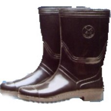 B4600 รองเท้าบู๊ทพีวีซีสีดำ โบลว์ลิ่ง Bowling สูง 16 นิ้ว