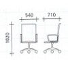 VC753 เก้าอี้ผู้บริหารสีดำ แบบมีล้อ