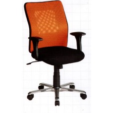VC768 เก้าอี้สำนักงานสีส้ม ดำ แบบมีล้อ