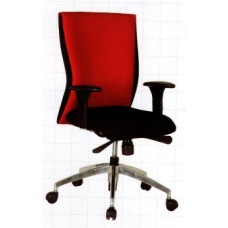 VC836 เก้าอี้สำนักงานสีแดง ดำ แบบมีล้อ