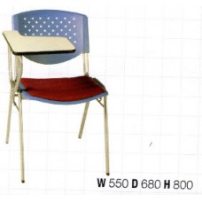 VC629 เก้าอี้เล็คเชอร์สีฟ้าแดง