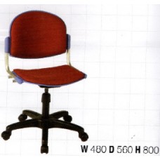 VC648 เก้าอี้ฟังคำบรรยายแบบมีล้อสีแดง