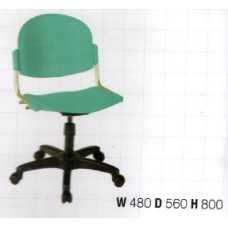 VC654 เก้าอี้ฟังคำบรรยายแบบมีล้อสีเขียว