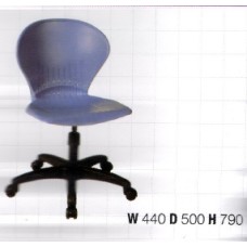 VC672 เก้าอี้ฟังคำบรรยายแบบมีล้อสีฟ้า