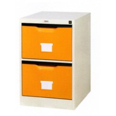 WFC102 ตู้เก็บเอกสารและแฟ้มแขวนแบบ 2 ชั้น สีส้ม WELCO
