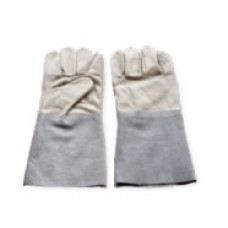 LG-15FG ถุงมือหนังผิวเฟอร์ชนิดมือเต็มทั้งสองด้าน และขอบหนังท้อง ความยาว 12 นิ้ว หนา 1.2 มม.