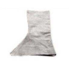 LL-122 สนับแข้งหนังท้องสีขาวมีซับในแบบ ติดเมจิกเทป  ความยาว 13 นิ้วหนา 1.3 มม.