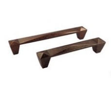 1CA065-AC-096 มือจับและปุ่มจับโลหะเฟอร์นิเจอร์โบราณ สีดำ-สีแดง