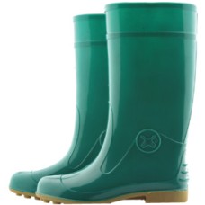 B4450 รองเท้าบูทพีวีซีกันลื่นสีเขียว โบลว์ลิ่งBowling พื้นยางดิบ 14นิ้ว