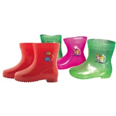 B100 รองเท้าบูทเด็กเล็กพีวีซีกันลื่นสีแดง โบลว์ลิ่งBowling 5.5นิ้ว