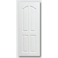 PNR-006 Polywood โพลีวูด ประตูUPVC บานลูกฟัก REVO ขนาด 80cm. สีน้ำตาล