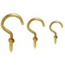 ตะขอตัวซี ชุบทองเหลือง