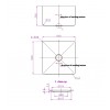 SINK505030-M อ่างล้างจานสแตนเลสมีรูกลาง1รู AMERICAN STANDARD SPACIFICATIONS