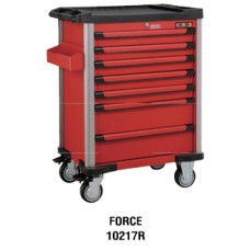 F131-10217R ตู้เครื่องมือชนิดมีล้อเคลื่อน 7 ลิ้นชัก สีแดง FORCE ฟอร์ซ