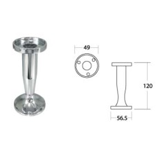 712.001.120 ขาแชมเปญเล็ก ชุบโครเมี่ยม ขาโซฟา ขาตู้ Sofa and Cabinet Legs