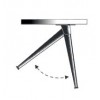 LEG08-BL ขาโต๊ะพับพลาสติก สีดำ ขาโต๊ะแบบพับได้ Folding Table Leg 