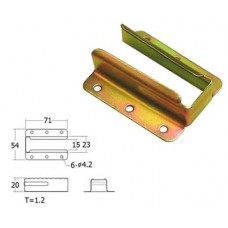 BT03-6-YE หูรับคานเตียง 6 ชุบซิ้งค์(ไม่มีปีก) อุปกรณ์เตียง Bed Fittings