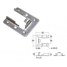 BT07-ZN หูรับคานเตียง ชุบซิ้งค์(สวมปลอก) อุปกรณ์เตียง Bed Fittings