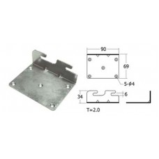 BT11-ZN-L ตะขอสับเตียงชุบซิ้งค์(ซ้าย) อุปกรณ์เตียง Bed Fittings