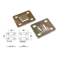 BT15-YE ตัวล็อคแบบเรียบ ตัวเมีย ชับรุ้ง อุปกรณ์เตียง Bed Fittings