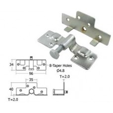 BT19-ZN ประกับรับคานเตียงชุบซิ้งค์ อุปกรณ์เตียง Bed Fittings