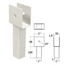 BT08-4-168 ขาเหล็กค้ำเตียงสีเทาสูง 168 มม. อุปกรณ์เตียง Bed Fittings